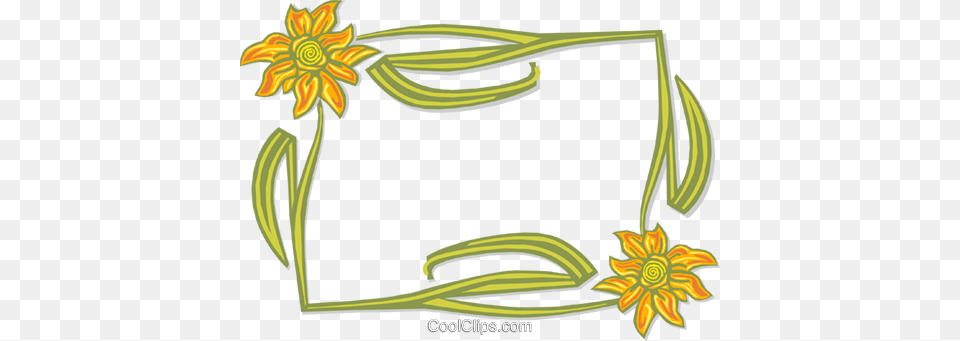 Flower Border Royalty Vector Clip Art Illustration, Floral Design, Graphics, Pattern, Plant Free Png Download