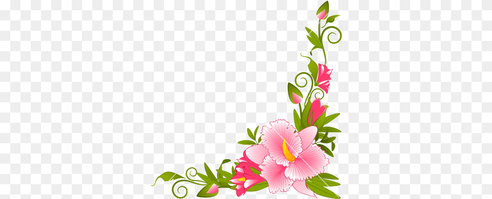 Flower Border Vector Flower, Art, Floral Design, Graphics, Pattern Free Transparent Png