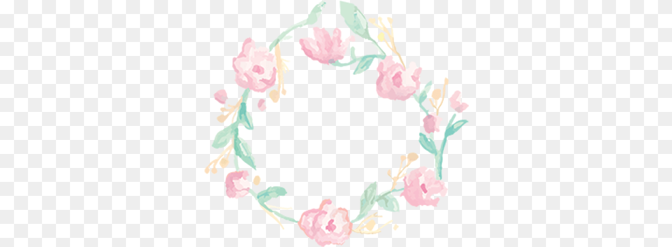 Flower Border Watercolor Elements Garden Roses, Pattern, Plant, Art, Floral Design Free Png
