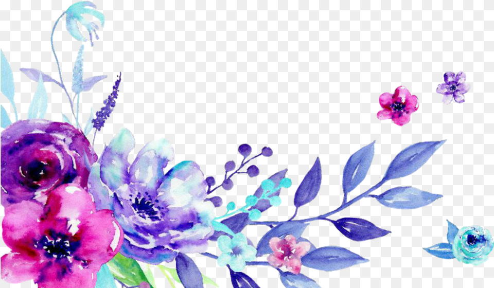Flower Borders And Frames, Purple, Art, Floral Design, Graphics Free Png