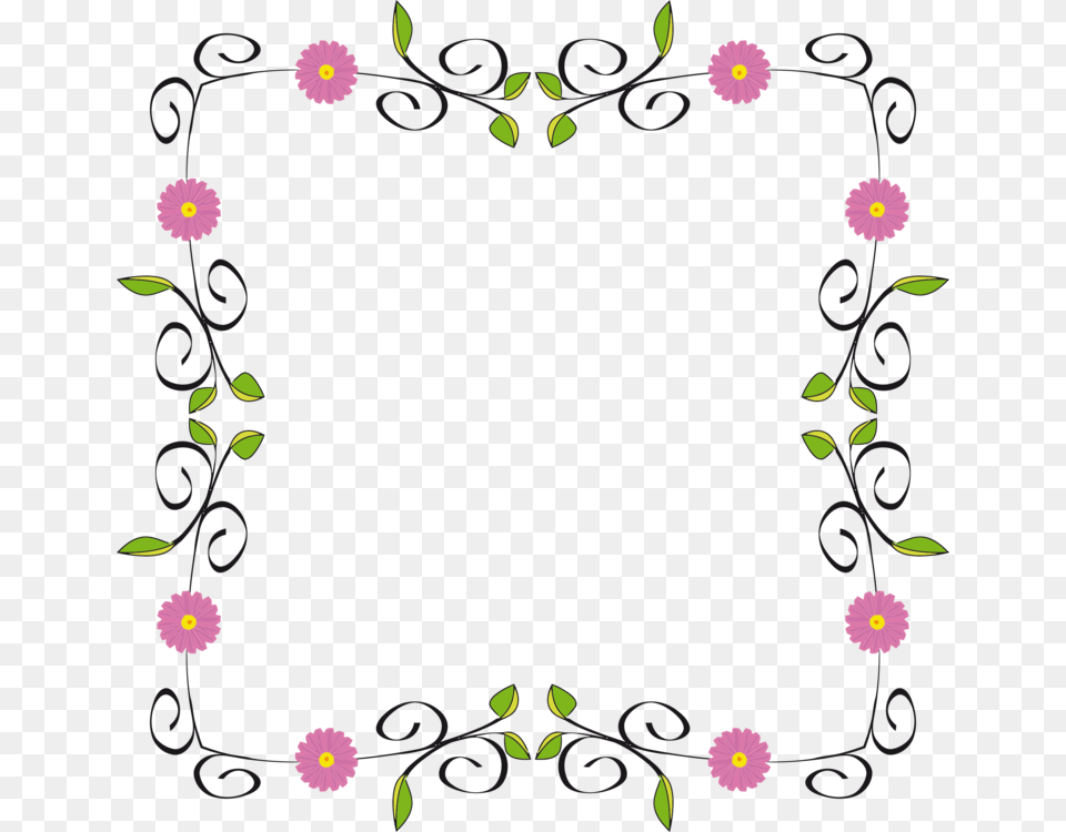 Flower Borders And Frames, Art, Floral Design, Graphics, Pattern Free Png