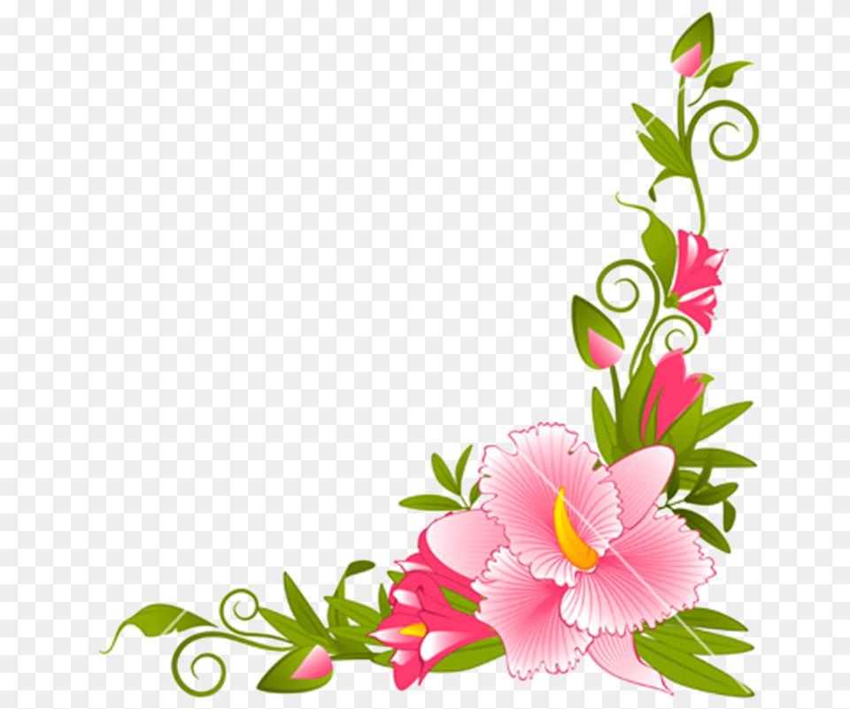 Flower Borders And Frames Clipart Flower Border Line Design, Art, Floral Design, Graphics, Pattern Free Png