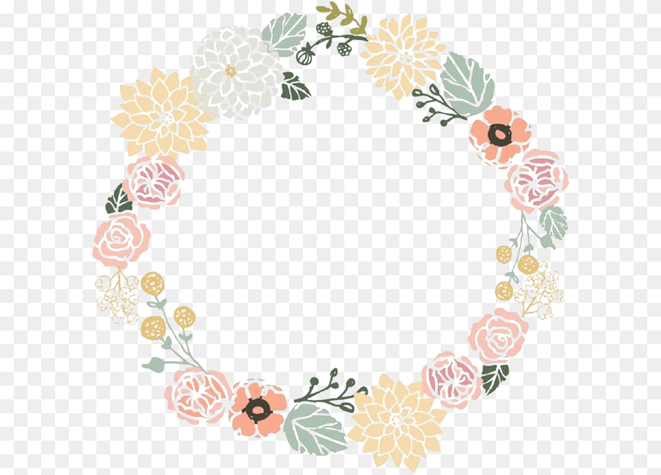 Flower Borders And Frames Clipart Flower Circle Border Hd, Art, Floral Design, Graphics, Pattern Png