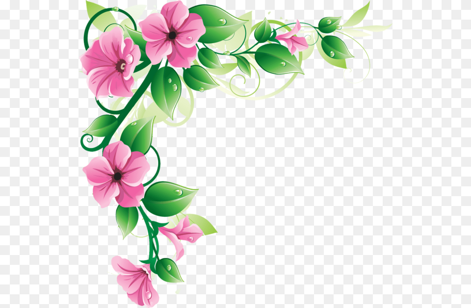 Flower Bottom Border Border Flower Clipart, Art, Floral Design, Graphics, Pattern Free Transparent Png