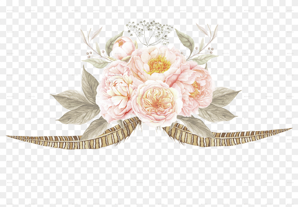 Flower Bouquet Border Clipart Clip 6 Vintage Floral Flower Vintage Clipart Png