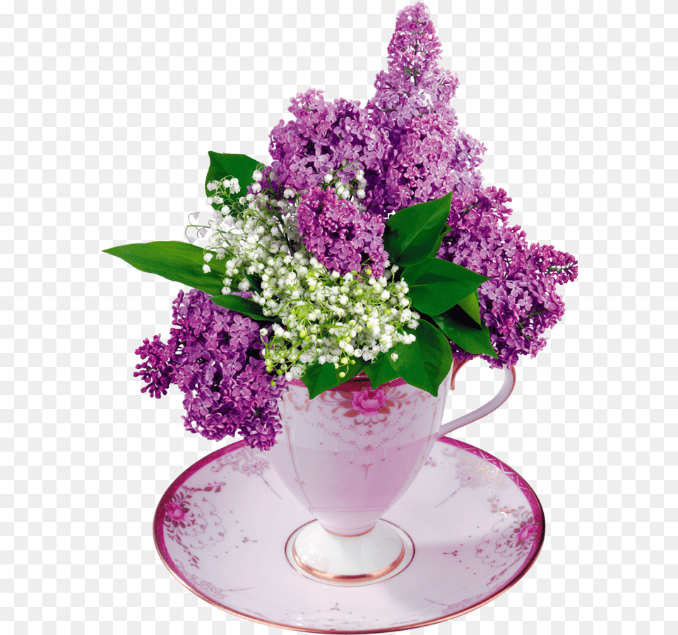 Flower Bouquet Common Lilac Lilas Flower, Flower Arrangement, Plant, Flower Bouquet Free Png Download