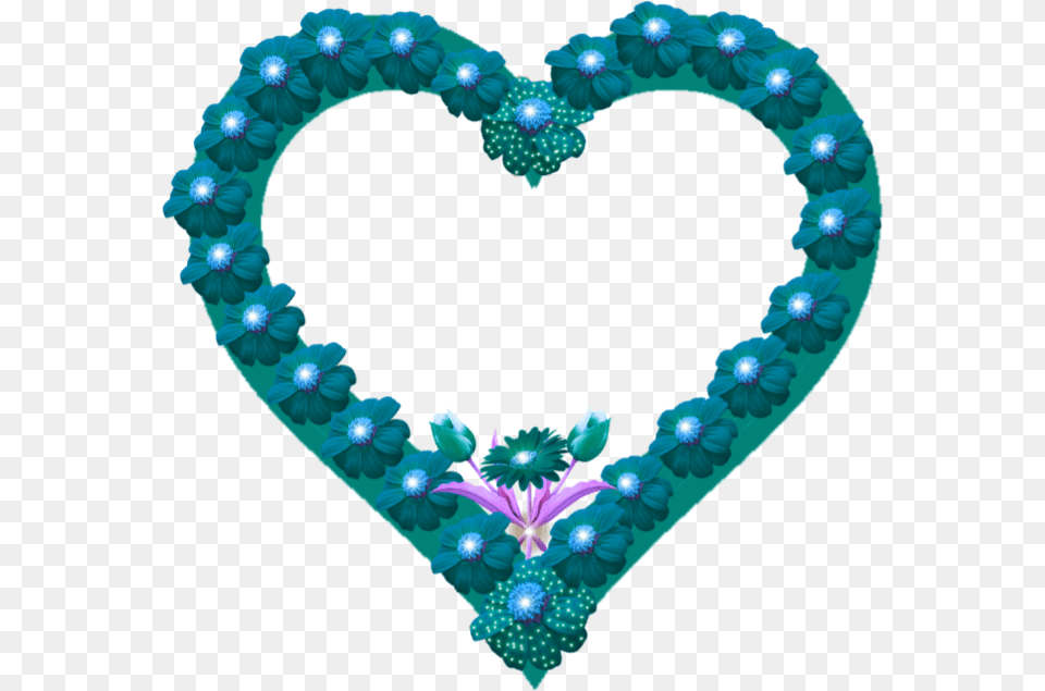 Flower Bouquet Heart, Turquoise, Plant, Accessories, Pattern Free Transparent Png