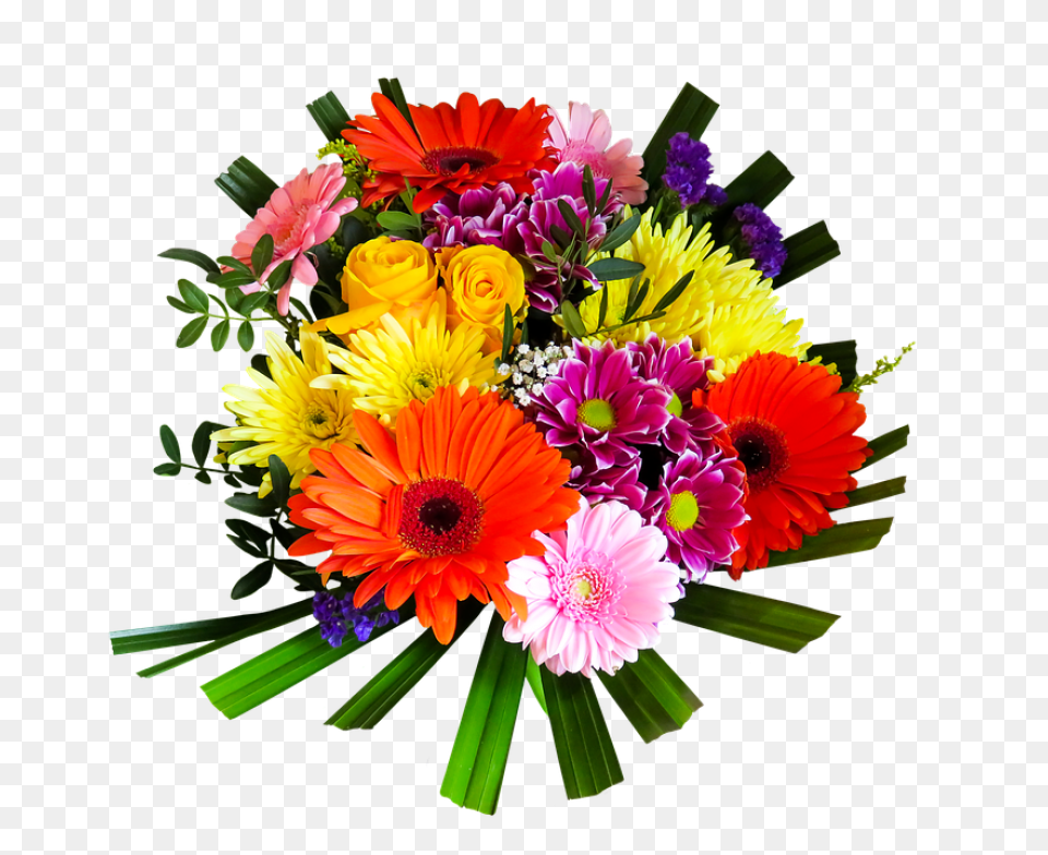 Flower Bouquet Transparent Images Happy Birthday Flowers, Flower Arrangement, Flower Bouquet, Plant, Art Free Png