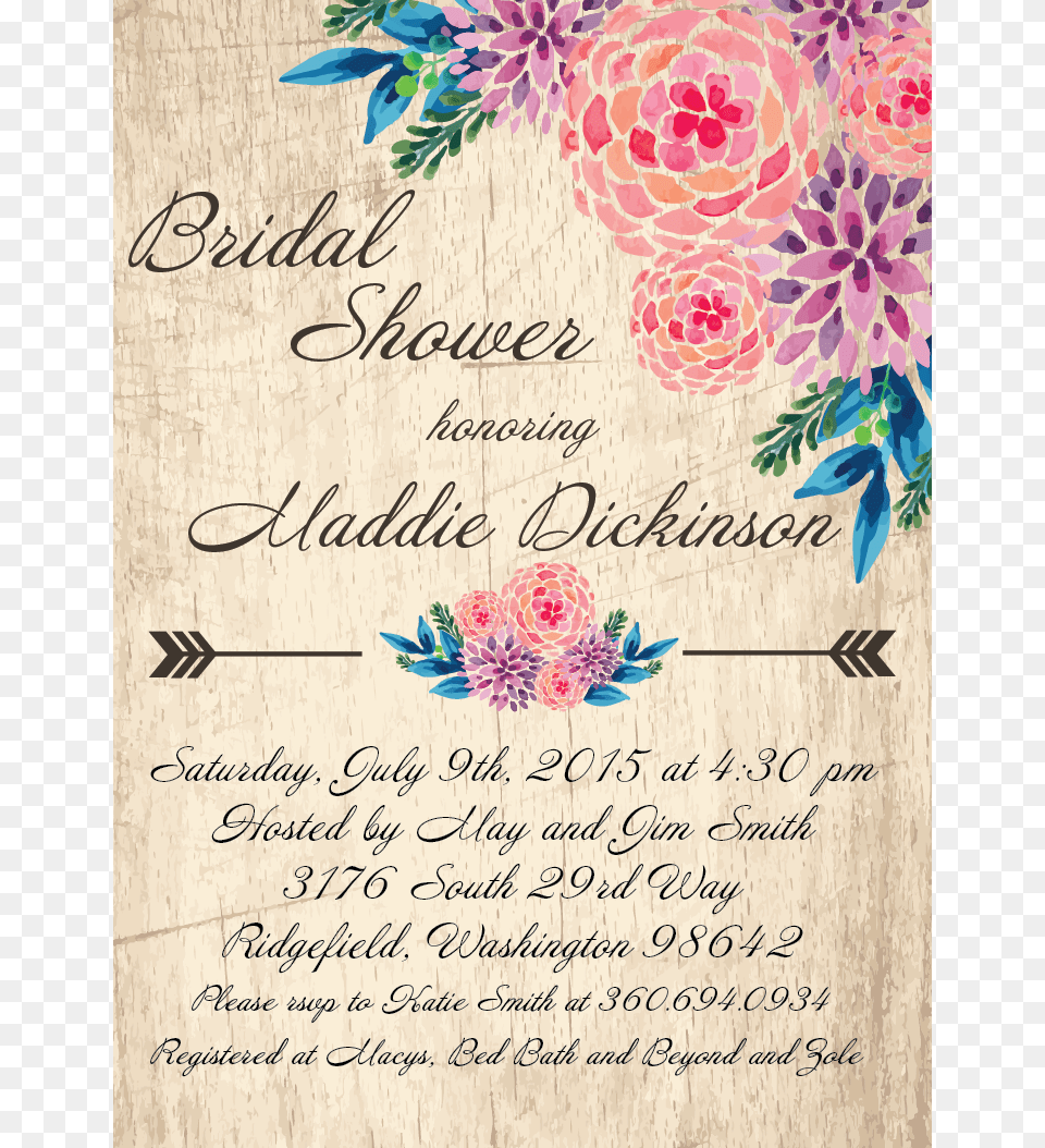 Flower Bridal Shower Invite Bohemian Wedding Invitation Art Print Glee, Dahlia, Plant, Envelope, Greeting Card Png