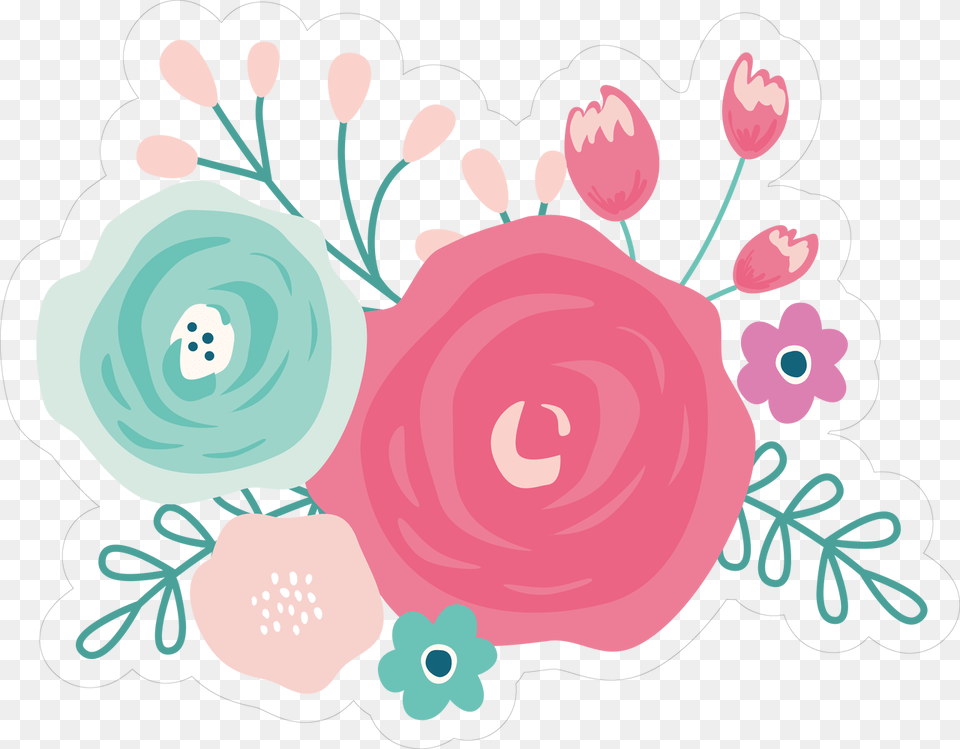 Flower Bundle Print Amp Cut File, Art, Floral Design, Graphics, Pattern Free Png Download