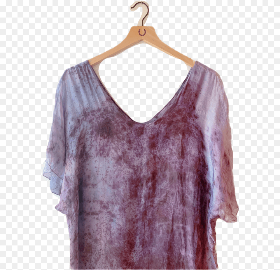 Flower Caftan Rose Petals Indigo With Code Is 96 Scoop Neck, Blouse, Clothing, Adult, Female Free Png Download