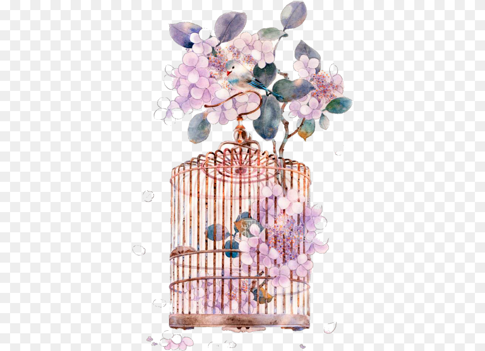 Flower Cage, Lamp, Chandelier, Animal, Bird Png