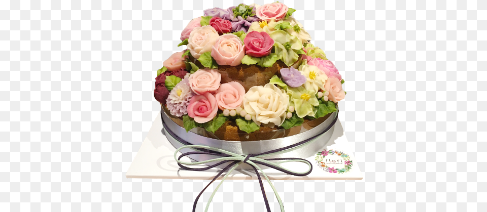 Flower Cake U2014 Flori Garden Roses, Rose, Plant, Flower Bouquet, Flower Arrangement Free Png