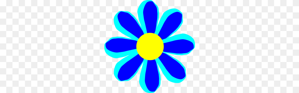 Flower Cartoon Blue Clip Art, Anemone, Daisy, Plant, Animal Free Transparent Png