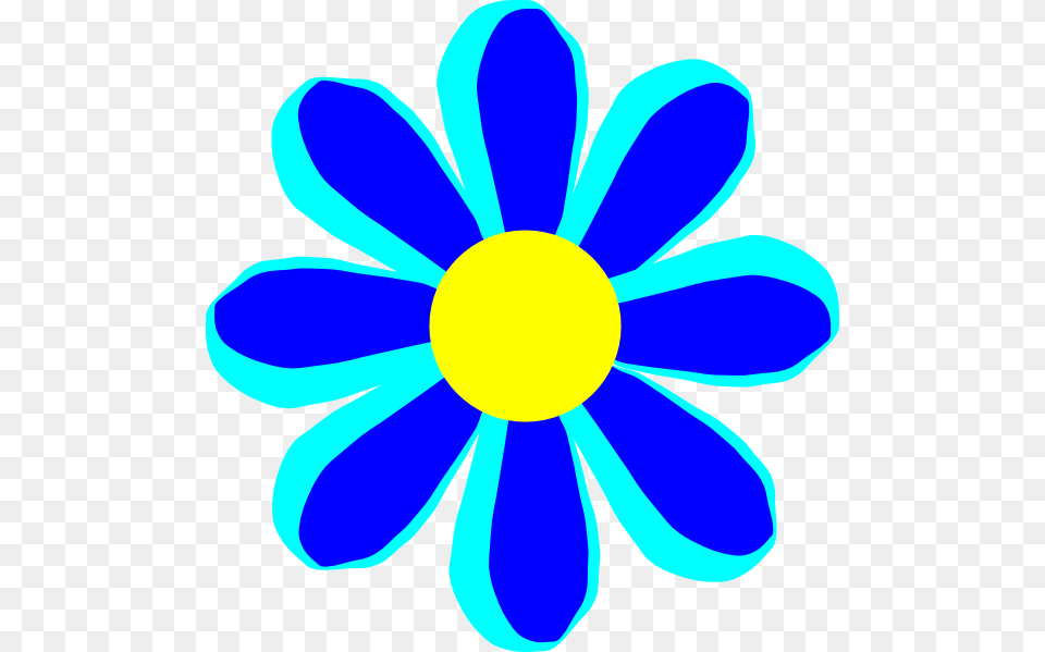 Flower Cartoon Blue Clip Arts For Web, Daisy, Plant, Anemone, Petal Png