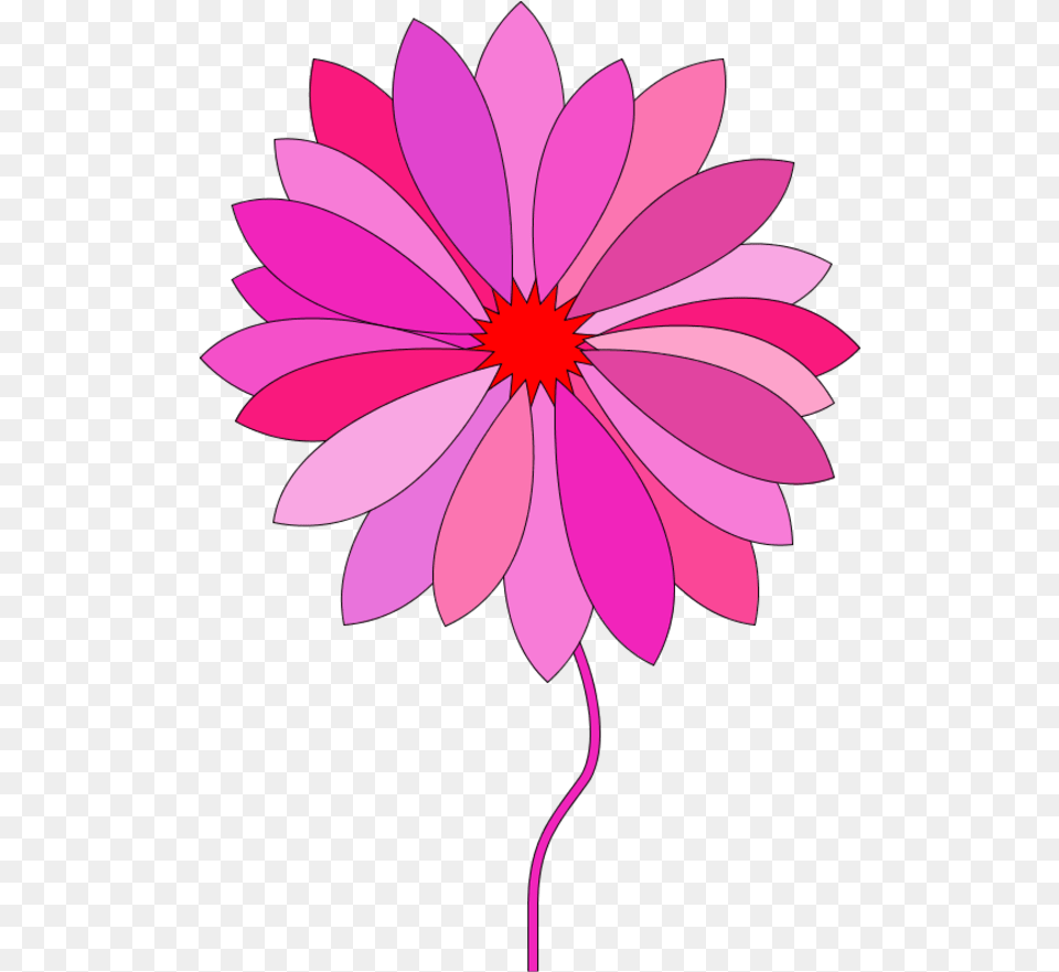 Flower Cartoon Clip Art Library Flower Clipart Gif, Dahlia, Daisy, Petal, Plant Free Png Download