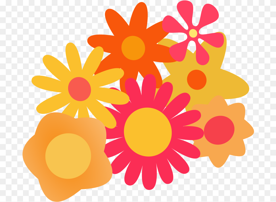 Flower Cartoon Flower Cluster Clipart, Art, Daisy, Floral Design, Graphics Free Png Download