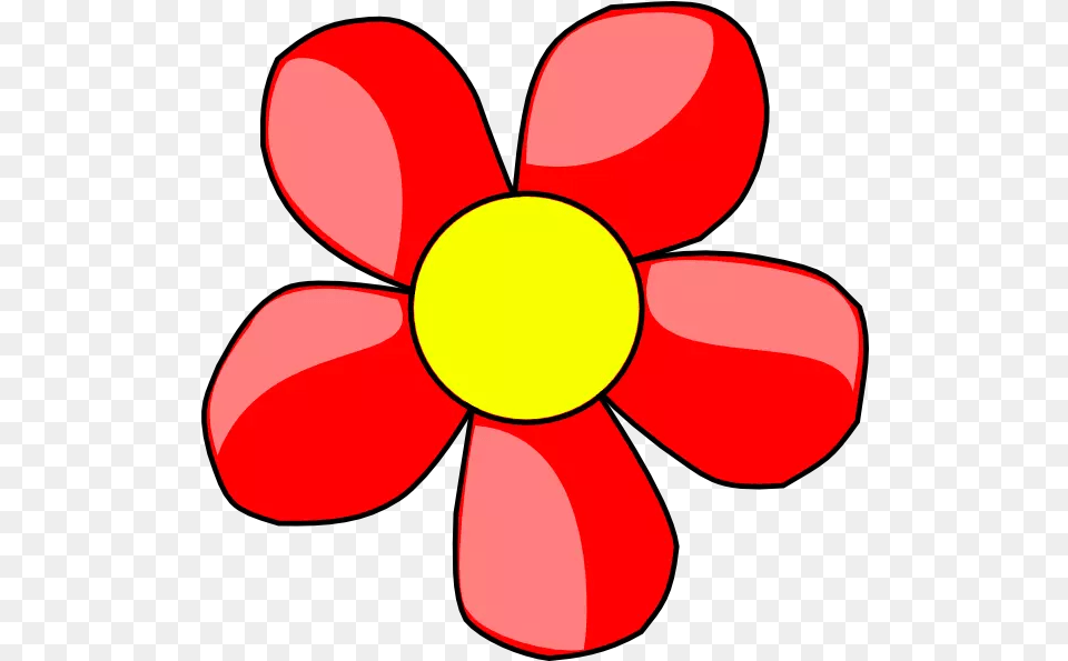 Flower Cartoon Red Flower Clipart, Daisy, Petal, Plant, Anemone Free Png