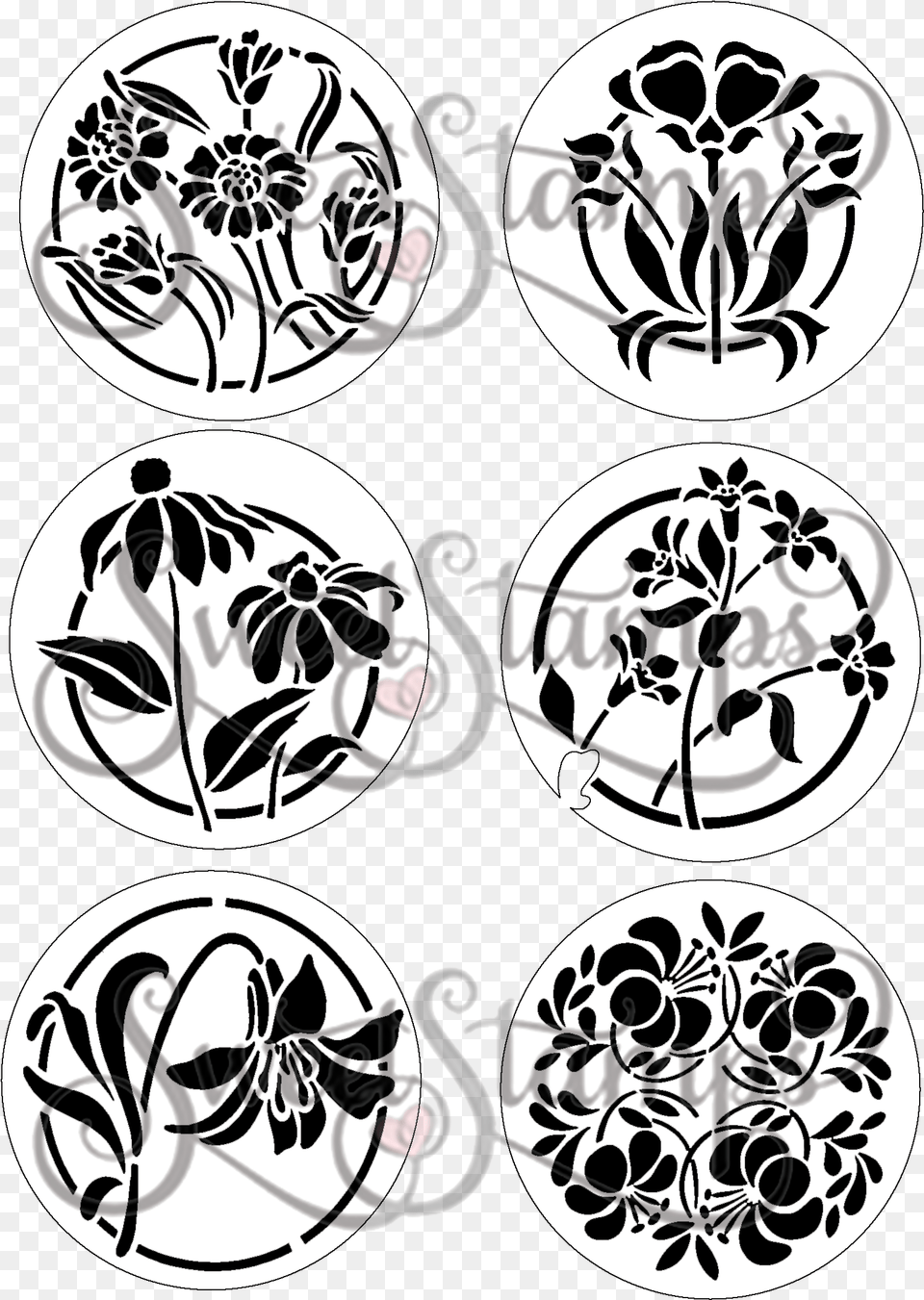 Flower Circle Cutouts Laser Cut Cardstock Circle, Art, Floral Design, Graphics, Pattern Free Png Download