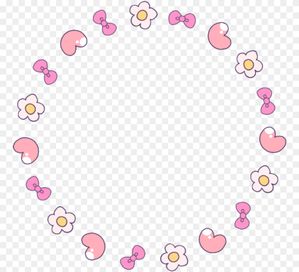 Flower Circle Sticker, Petal, Plant Png