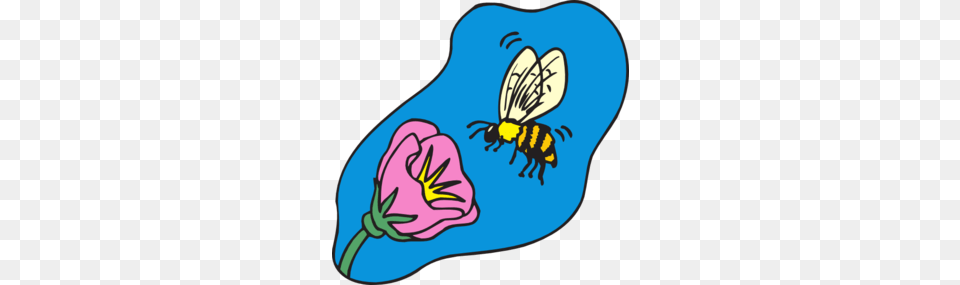 Flower Clip Art Bee, Animal, Insect, Invertebrate, Wasp Free Transparent Png