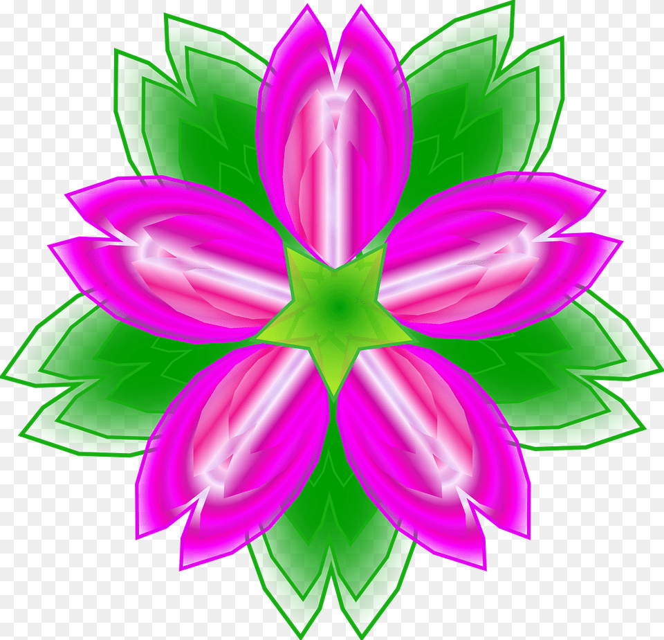 Flower Clip Art Free, Plant, Pattern, Purple, Graphics Png Image
