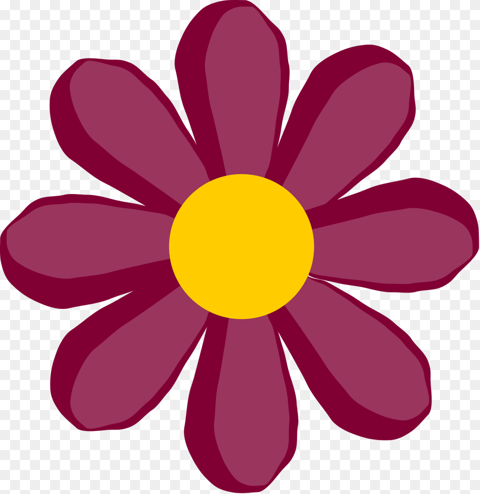 Flower Clip Art Simple, Anemone, Dahlia, Daisy, Petal Free Transparent Png