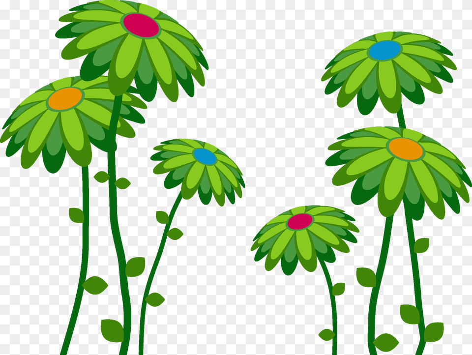 Flower Clip Art Vendor, Daisy, Graphics, Green, Plant Free Transparent Png