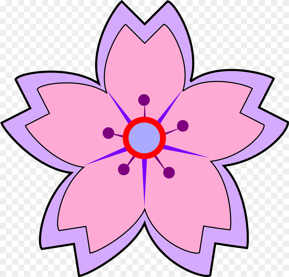 Flower Clipart, Plant, Purple, Anemone, Dahlia Png Image