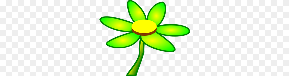 Flower Clipart, Daisy, Green, Plant, Light Free Png Download