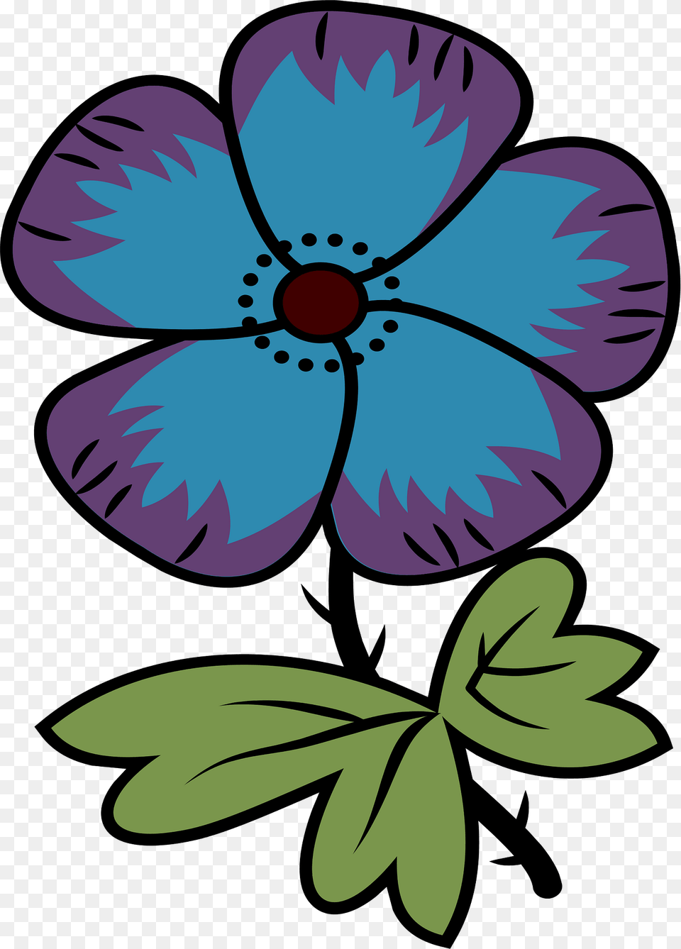 Flower Clipart, Anemone, Plant, Pattern, Art Free Png
