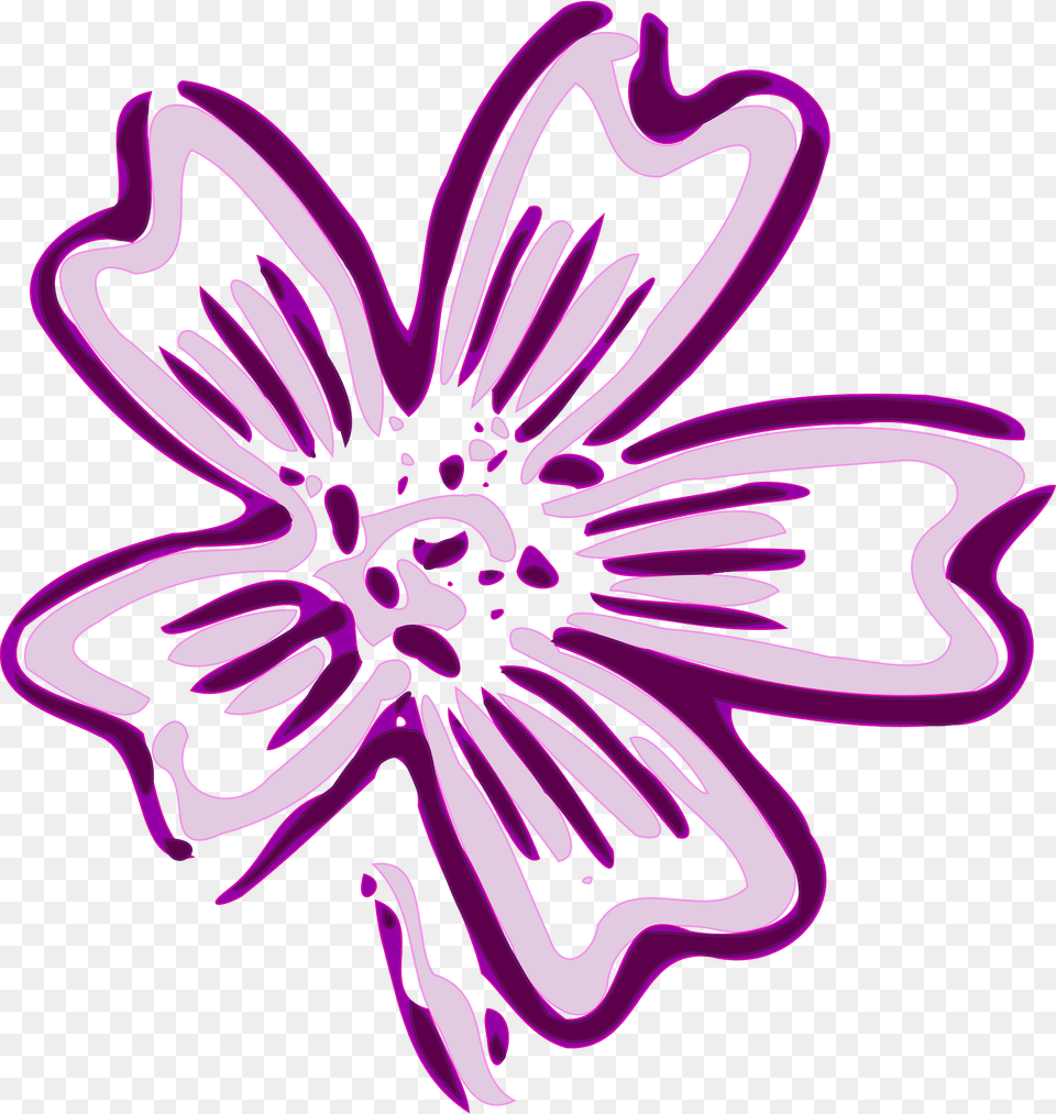 Flower Clipart, Art, Graphics, Pattern, Purple Free Transparent Png