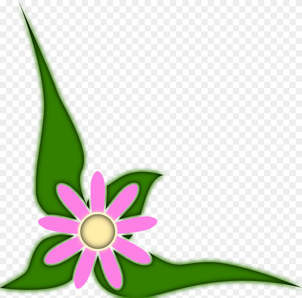 Flower Clipart, Daisy, Green, Plant, Anther Png Image