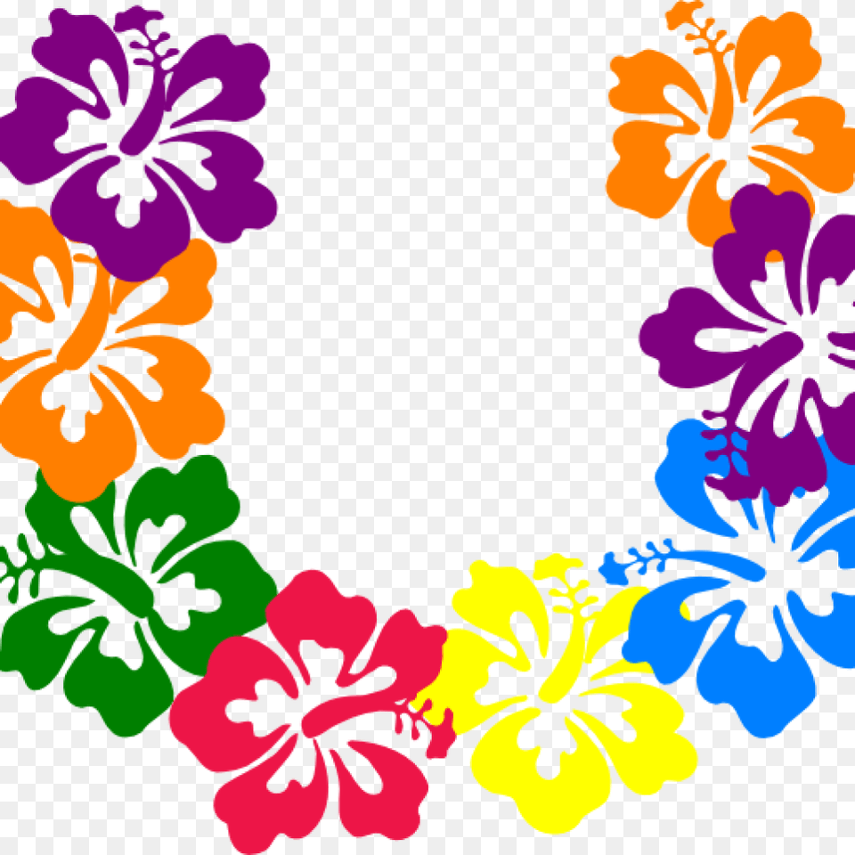 Flower Clipart Border Transparent Hawaiian Pictures, Plant, Hibiscus Png