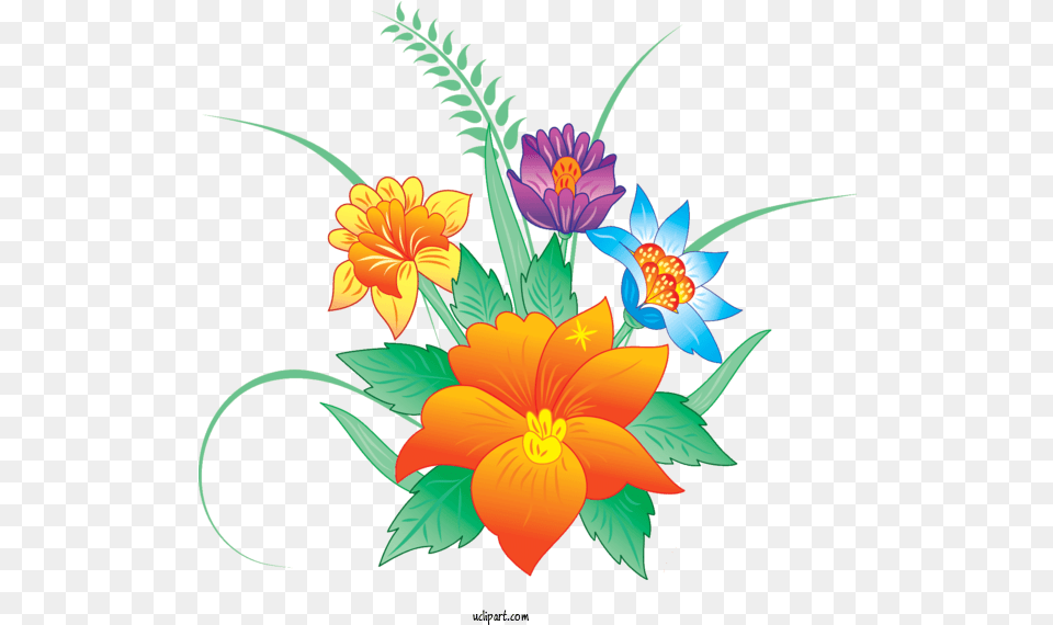Flower Clipart Flowers Clip Art Fiori Islam, Floral Design, Graphics, Pattern, Plant Png Image