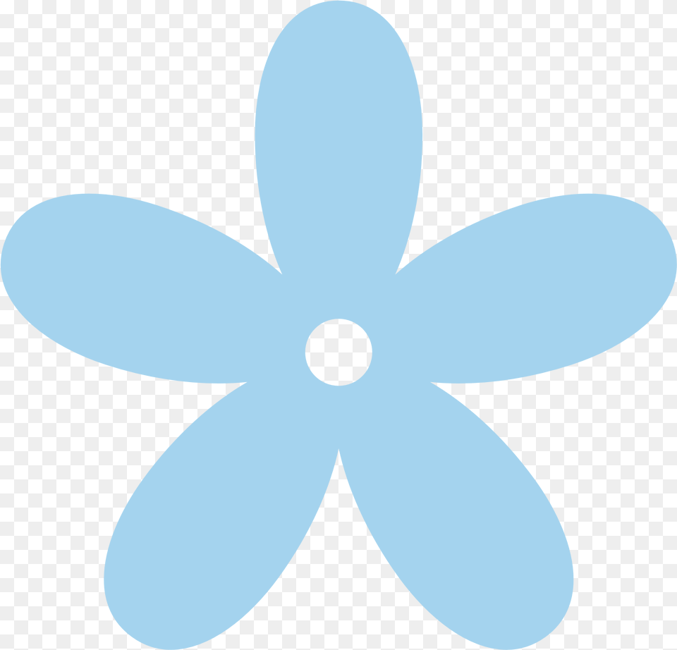 Flower Clipart No Background Light Blue Flower Clipart, Machine, Propeller Png