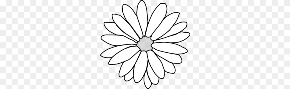 Flower Clipart Outline, Daisy, Plant Free Png Download