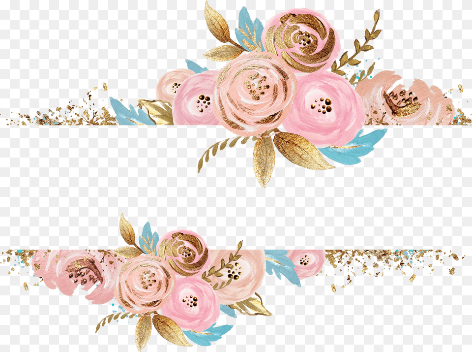 Flower Clipart Rose Gold Floral, Art, Pattern, Graphics, Floral Design Free Png Download