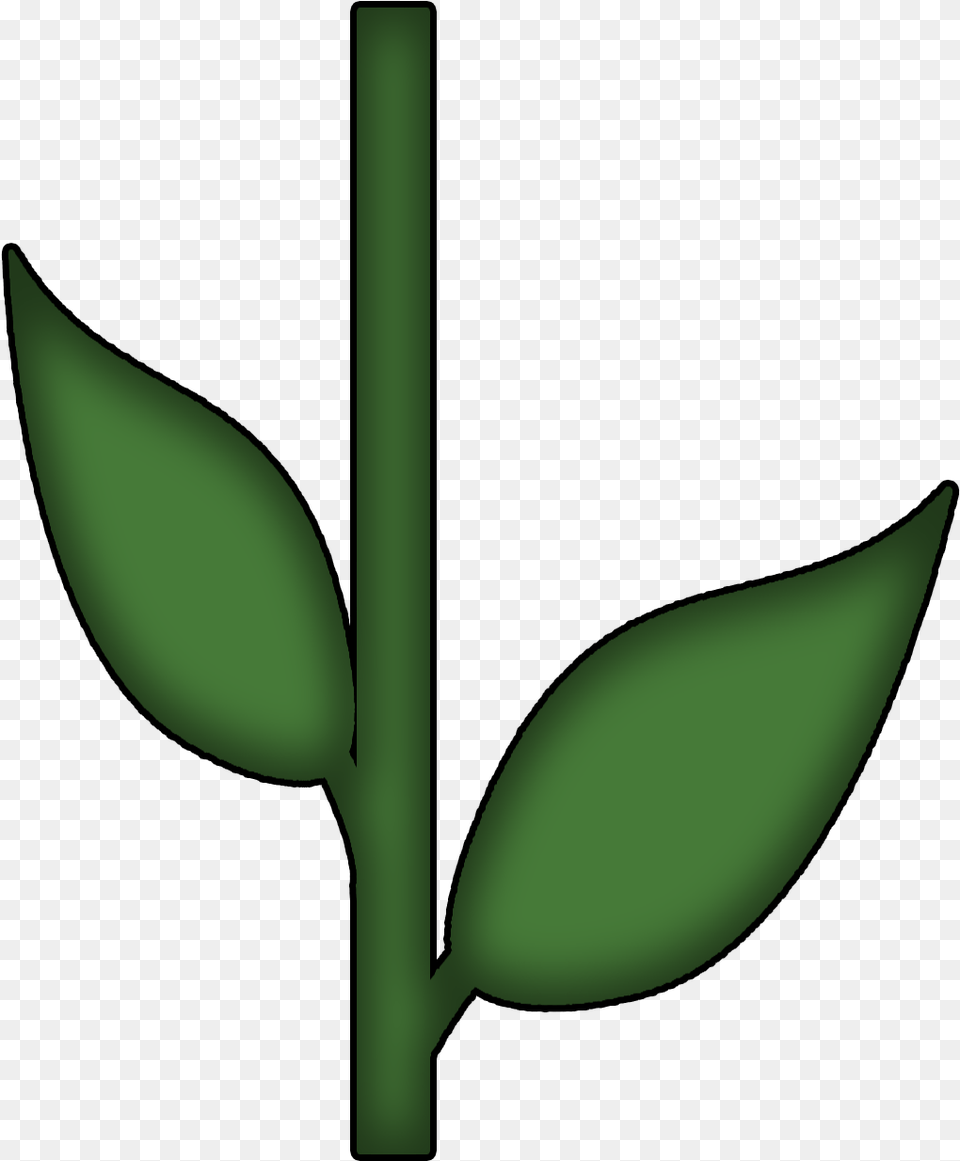 Flower Clipart Stems For Flower Stem And Leaves, Leaf, Plant, Green, Herbal Free Png Download