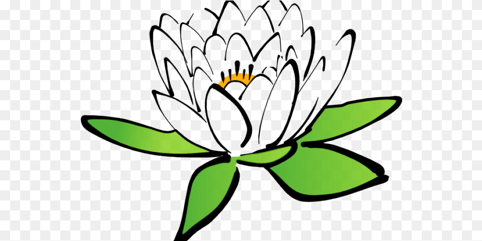 Flower Clipart Transparent Background Lotus Drawing With Cartoon Flowers Transparent Background, Plant, Lily, Pond Lily, Dahlia Free Png