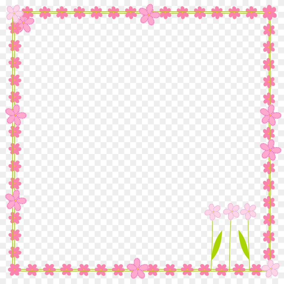 Flower Cliparts Frame, Blackboard Free Transparent Png
