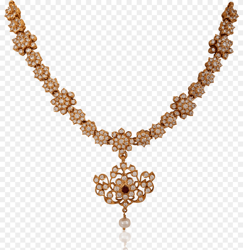 Flower Cluster Diamond Necklace Necklace, Accessories, Jewelry, Gemstone Free Transparent Png