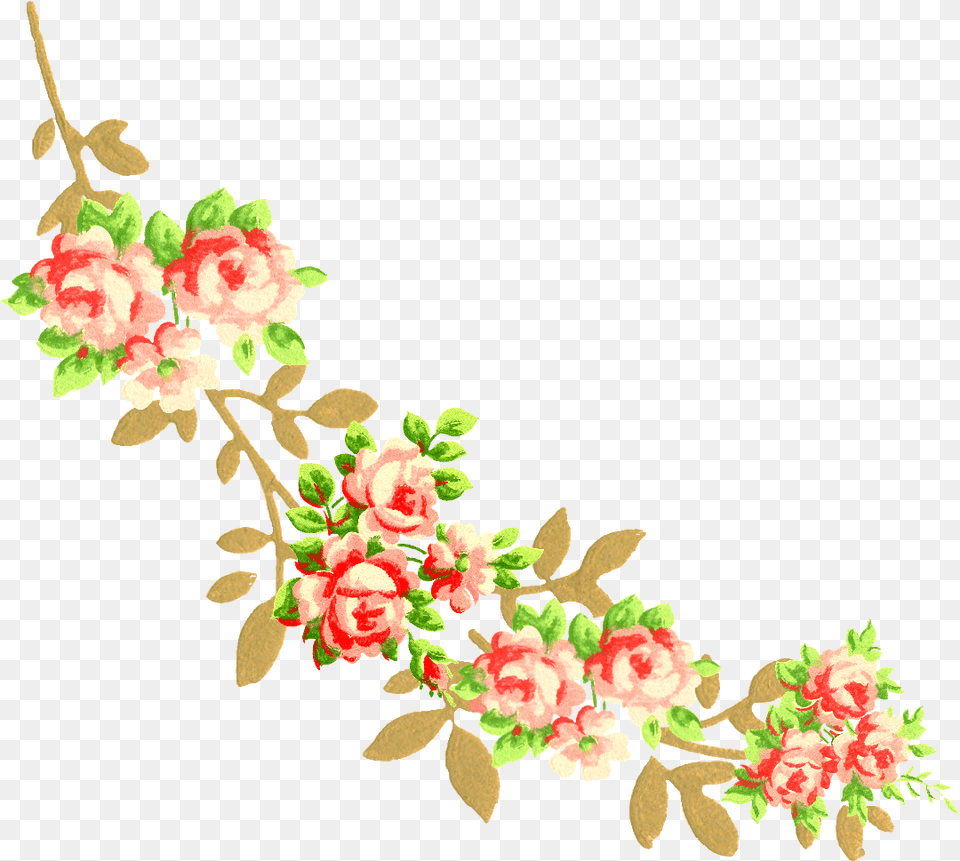 Flower Corner Design Download Flowers Corner Design, Art, Floral Design, Graphics, Pattern Png Image