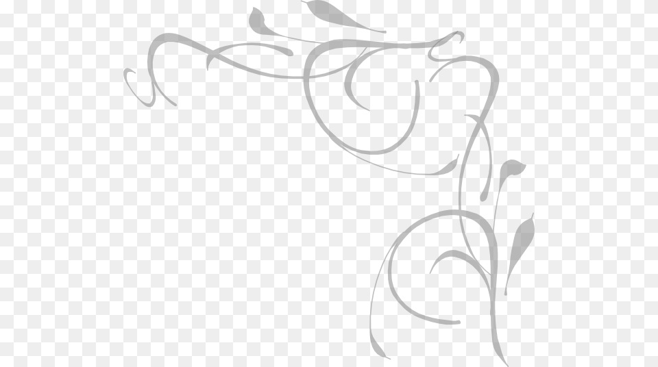 Flower Corner Scroll Borders Clip Art Assignment Front, Floral Design, Graphics, Handwriting, Pattern Free Transparent Png