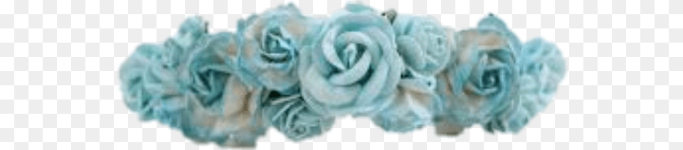 Flower Crown Blue Blue Flower Crown, Rose, Plant, Accessories, Turquoise Free Transparent Png