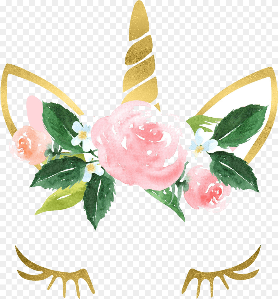 Flower Crown Clipart Unicorn Transparent Pantalla Dibujos De Unicornios, Plant, Rose, Art Png Image