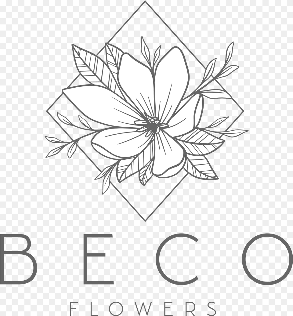 Flower Crown Flowers Delivery Kansas City Beco White And Black Flowers Logo, Art, Floral Design, Graphics, Pattern Free Png