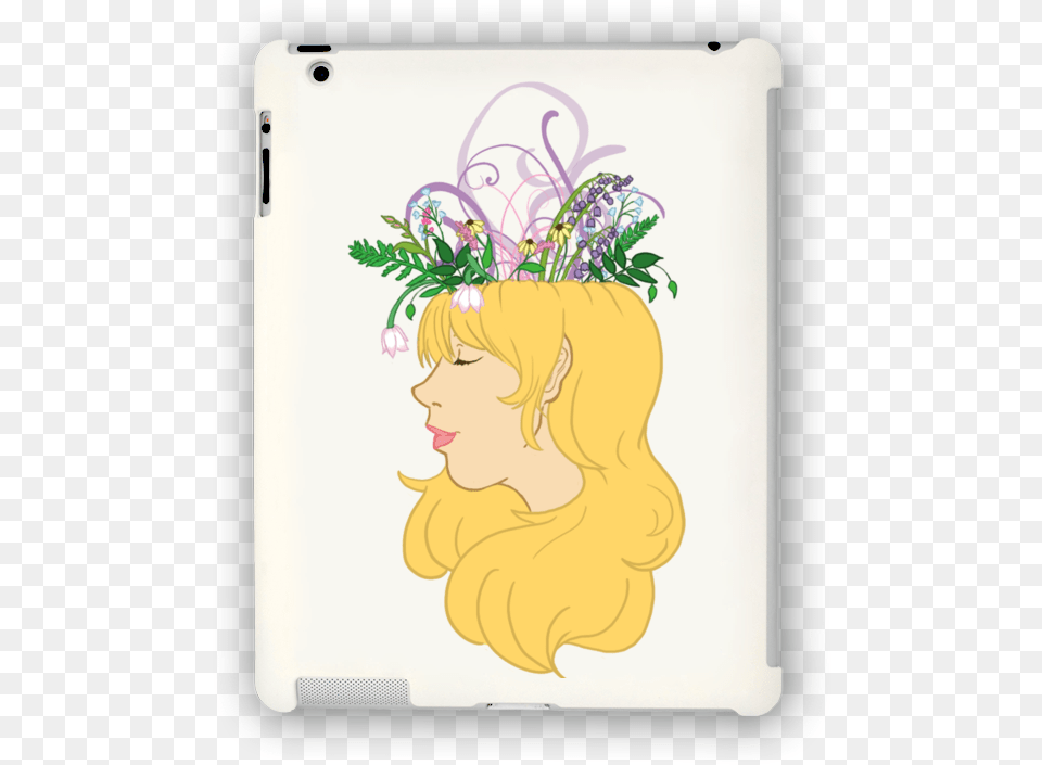 Flower Crown Ipad Case Flower, Art, Baby, Person, Face Png Image