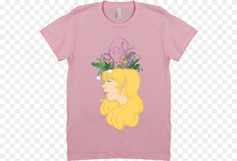 Flower Crown T Shirt Pink Simpson Tshirt, Clothing, T-shirt, Face, Head Png Image