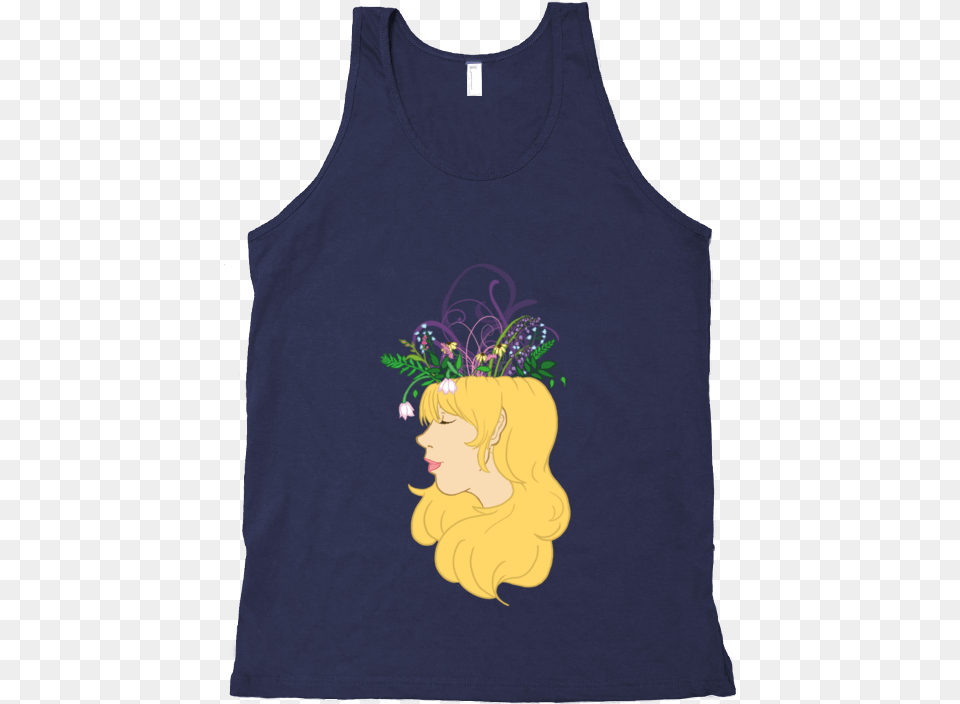 Flower Crown Tank Top Top, Clothing, Tank Top, Baby, Person Free Transparent Png